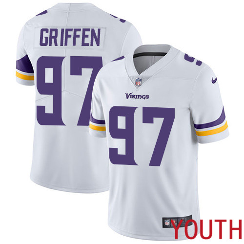 Minnesota Vikings #97 Limited Everson Griffen White Nike NFL Road Youth Jersey Vapor Untouchable